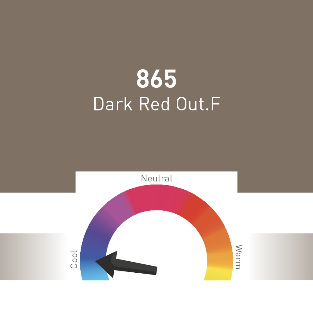 865 DARK RED OUT.F 10 ML